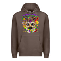 Coffee meowdi gras mardi gras cat Premium Hoodie - CowGirlArtShop