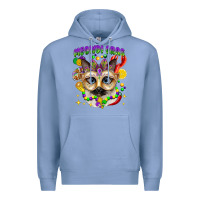 Meowdi Gras Mardi Gras Cat Premium Hoodie | Teevron