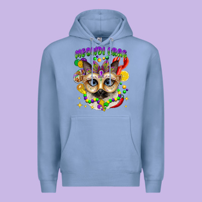 Meowdi Gras Mardi Gras Cat Premium Hoodie Designed By Cowgirlartshop