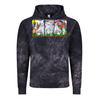Cloud Black Easter Bunnies Vintage Hoodie - RanaPortraitStore