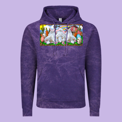 Easter Bunnies Vintage Hoodie Designed By Ranaportraitstore