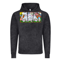 Vintage Black Easter Bunnies Vintage Hoodie - RanaPortraitStore