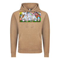 Vintage Coffee Easter Bunnies Vintage Hoodie - RanaPortraitStore