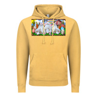 Vintage Mustard Easter Bunnies Vintage Hoodie - RanaPortraitStore