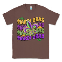 Chestnut mardi gras with fleur de lis Classic Tee - MaliasSmallBusiness