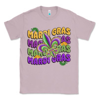 Lilac mardi gras with fleur de lis Classic Tee - MaliasSmallBusiness