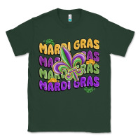 Sports Green mardi gras with fleur de lis Classic Tee - MaliasSmallBusiness