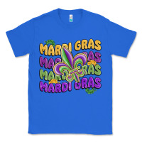 True Royal mardi gras with fleur de lis Classic Tee - MaliasSmallBusiness