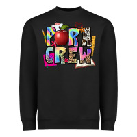 Black para crew Heavyweight Sweatshirt - NancyCooperArtShop