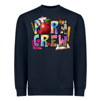 Navy para crew Heavyweight Sweatshirt - NancyCooperArtShop