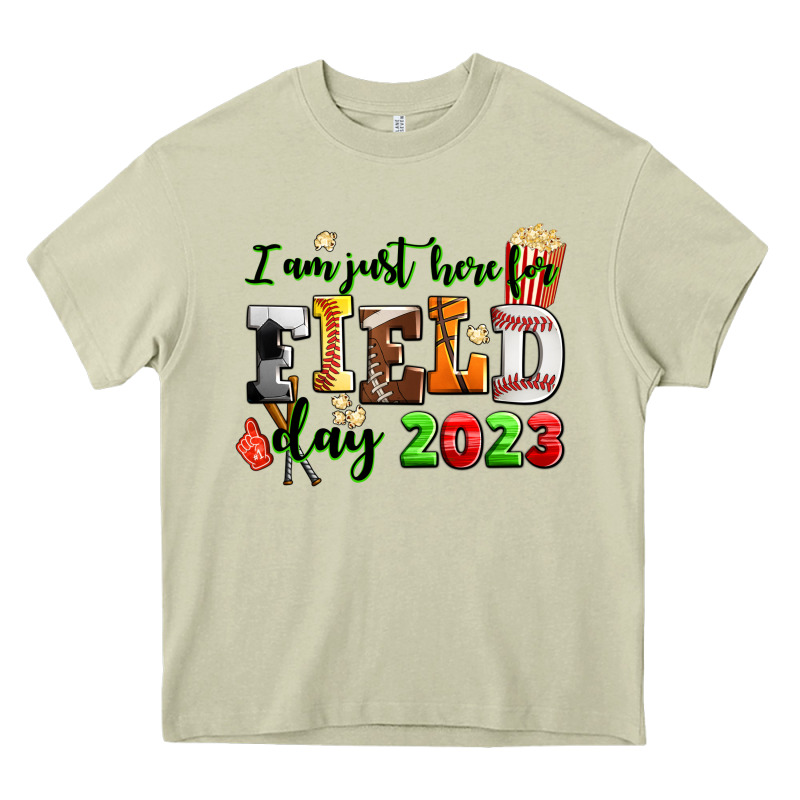 I Am Just Here For Field Day  2023 Heavy Core Tee by AdoDesignShop | Teevron