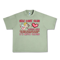Oil Green self love club Urban Heavy Tee - MaliasSmallBusiness