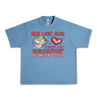 Pebble Blue self love club Urban Heavy Tee - MaliasSmallBusiness