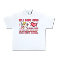 White self love club Urban Heavy Tee - MaliasSmallBusiness
