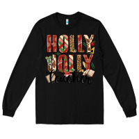 Black holly jolly teacher Long Sleeve Tee - MaliasSmallBusiness