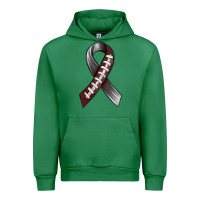 Emerald Gray Ribbon American Football Urban Hoodie - BundleAndBundleShop