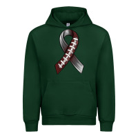 Forest Green Gray Ribbon American Football Urban Hoodie - BundleAndBundleShop