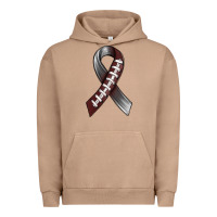 Pigment Burro Gray Ribbon American Football Urban Hoodie - BundleAndBundleShop