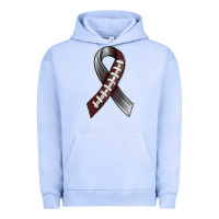 Pigment Grape Ice Gray Ribbon American Football Urban Hoodie - BundleAndBundleShop