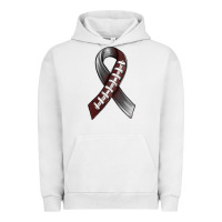 Gray Ribbon American Football Urban Hoodie | Teevron
