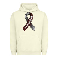 Pigment Pistachio Gray Ribbon American Football Urban Hoodie - BundleAndBundleShop