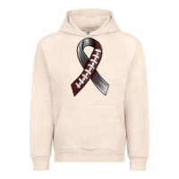 Sandshell Gray Ribbon American Football Urban Hoodie - BundleAndBundleShop