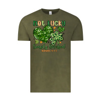 Vintage Olive not lucky simply blessed Vintage Tee - MaliasSmallBusiness