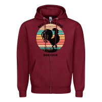 Burgundy Best Clucking Dad Ever Zipper Hoodie - Bettercallsaul