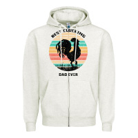 Oatmeal Heather Best Clucking Dad Ever Zipper Hoodie - Bettercallsaul
