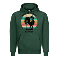 Sports Green Best Clucking Dad Ever Zipper Hoodie - Bettercallsaul
