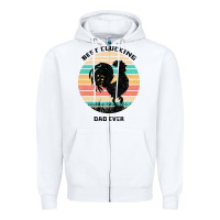 White Best Clucking Dad Ever Zipper Hoodie - Bettercallsaul