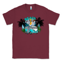 Burgundy beach please Classic Tee - CowhideDigitalArt