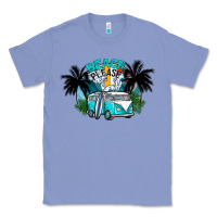 Colony Blue beach please Classic Tee - CowhideDigitalArt