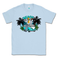 Dusty Blue beach please Classic Tee - CowhideDigitalArt