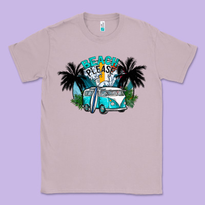 Beach Please Classic Tee Designed By Cowhidedigitalart