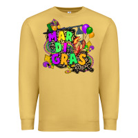 Antique Gold louisiana map mardi gras Premium Sweatshirt - CowGirlArtShop