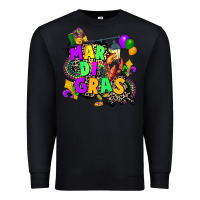 Black louisiana map mardi gras Premium Sweatshirt - CowGirlArtShop
