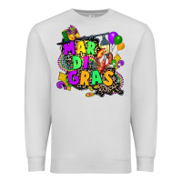 Dove Grey louisiana map mardi gras Premium Sweatshirt - CowGirlArtShop