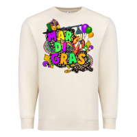 Sandshell louisiana map mardi gras Premium Sweatshirt - CowGirlArtShop