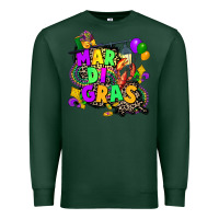Sports Green louisiana map mardi gras Premium Sweatshirt - CowGirlArtShop