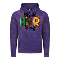 Cloud Purple black story Vintage Hoodie - MaliasSmallBusiness