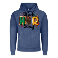 Vintage Denim black story Vintage Hoodie - MaliasSmallBusiness