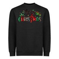Black faith cross merry christmas Heavyweight Sweatshirt - MaliasSmallBusiness