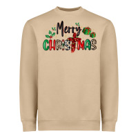 Faith Cross Merry Christmas Heavyweight Sweatshirt | Teevron