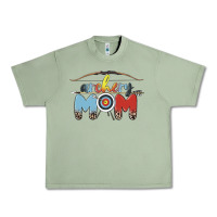 Oil Green archery mom Urban Heavy Tee - MaliasSmallBusiness
