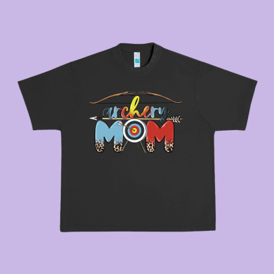Archery Mom Urban Heavy Tee Designed By Maliassmallbusiness