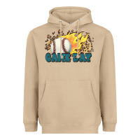 Mushroom game day baseball leopard flames fireball Heavyweight Hoodie - HowdyJamesFarm