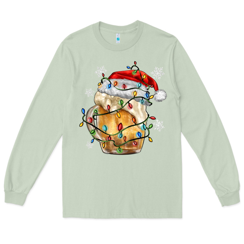 Christmas Beer Long Sleeve Tee by MaliasSmallBusiness | Teevron