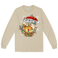 Mushroom christmas beer Long Sleeve Tee - MaliasSmallBusiness
