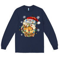 Navy christmas beer Long Sleeve Tee - MaliasSmallBusiness